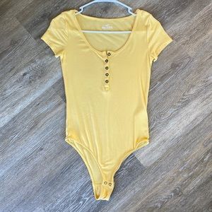 Yellow bodysuit from hollister